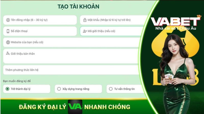 Hướng dẫn cách đăng ký đại lý Vabet đơn giản